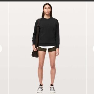 Lululemon- Women’s Scuba Crewneck- Sz 12- Black- W/ Kangaroo 🦘 Pocket